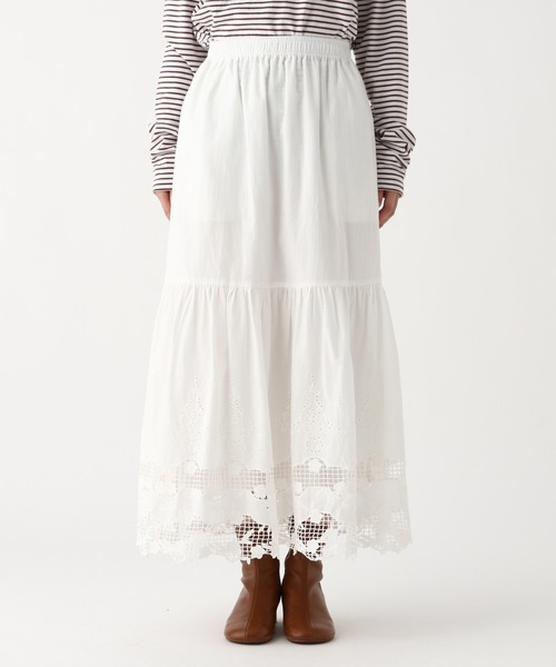 Elura(エルーラ)の「レースロングスカート/655738(スカート・レディース・ホワイト/ブラック・FREE)」の16枚目の写真