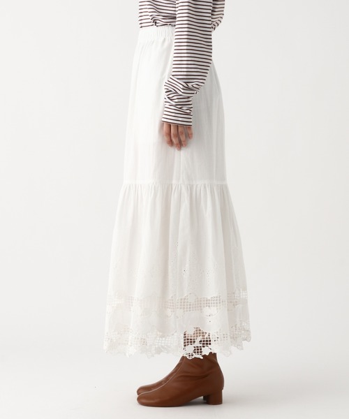 Elura(エルーラ)の「レースロングスカート/655738(スカート・レディース・ホワイト/ブラック・FREE)」の17枚目の写真