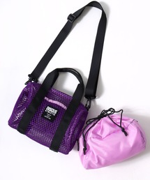 DISCUS ATHLETIC（ディスカス　アスレチック）の「DISCUS ATHLETIC（ディスカスアスレチック）メッシュ2WAYロールボストンバッグ/巾着付き/ショルダー・ハンド対応/ユニセックス（ボストンバッグ）」