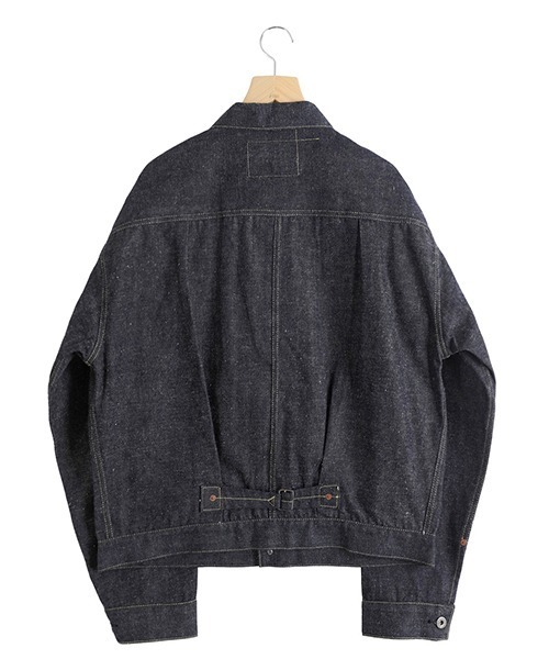 GOLD（ゴールド）の「GOLD / ゴールド：RECYCLED SUVIN COTTON YARAN 11.5oz DENIM BLOUSE WWⅡ MODEL：26A-GL15860N[MUS]（デニムジャケット・メンズ・ノンウォッシュ・M）」の5枚目の写真