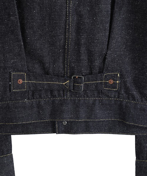 GOLD（ゴールド）の「GOLD / ゴールド：RECYCLED SUVIN COTTON YARAN 11.5oz DENIM BLOUSE WWⅡ MODEL：26A-GL15860N[MUS]（デニムジャケット・メンズ・ノンウォッシュ・M）」の10枚目の写真