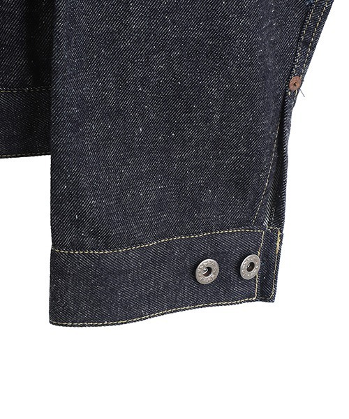 GOLD（ゴールド）の「GOLD / ゴールド：RECYCLED SUVIN COTTON YARAN 11.5oz DENIM BLOUSE WWⅡ MODEL：26A-GL15860N[MUS]（デニムジャケット・メンズ・ノンウォッシュ・M）」の11枚目の写真
