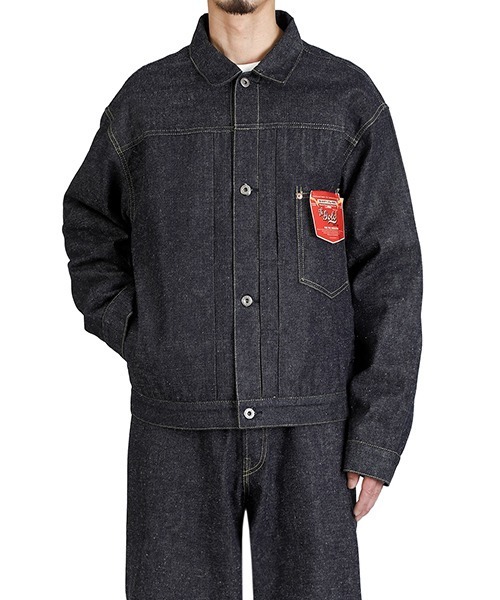 GOLD（ゴールド）の「GOLD / ゴールド：RECYCLED SUVIN COTTON YARAN 11.5oz DENIM BLOUSE WWⅡ MODEL：26A-GL15860N[MUS]（デニムジャケット・メンズ・ノンウォッシュ・M）」の18枚目の写真