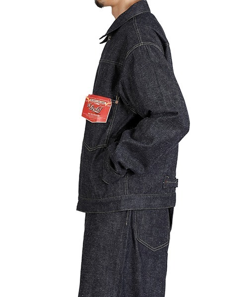 GOLD（ゴールド）の「GOLD / ゴールド：RECYCLED SUVIN COTTON YARAN 11.5oz DENIM BLOUSE WWⅡ MODEL：26A-GL15860N[MUS]（デニムジャケット・メンズ・ノンウォッシュ・M）」の21枚目の写真