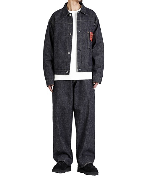 GOLD（ゴールド）の「GOLD / ゴールド：RECYCLED SUVIN COTTON YARAN 11.5oz DENIM BLOUSE WWⅡ MODEL：26A-GL15860N[MUS]（デニムジャケット・メンズ・ノンウォッシュ・M）」の20枚目の写真