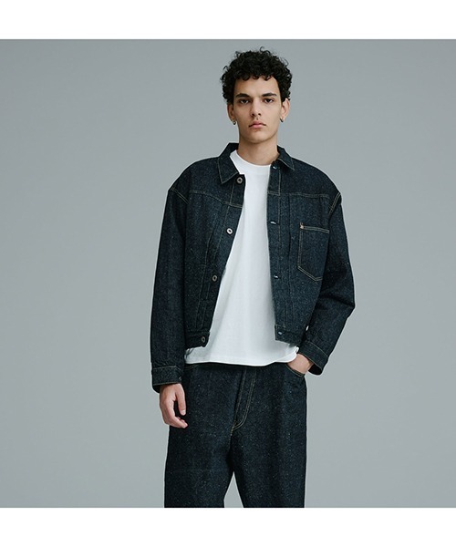 GOLD（ゴールド）の「GOLD / ゴールド：RECYCLED SUVIN COTTON YARAN 11.5oz DENIM BLOUSE WWⅡ MODEL：26A-GL15860N[MUS]（デニムジャケット・メンズ・ノンウォッシュ・M）」の4枚目の写真