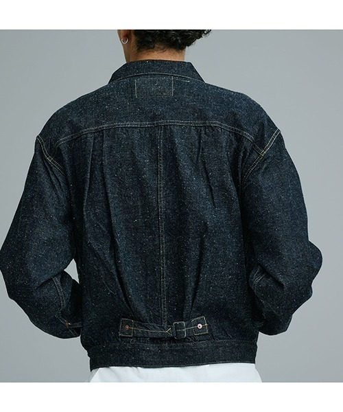 GOLD（ゴールド）の「GOLD / ゴールド：RECYCLED SUVIN COTTON YARAN 11.5oz DENIM BLOUSE WWⅡ MODEL：26A-GL15860N[MUS]（デニムジャケット・メンズ・ノンウォッシュ・M）」の3枚目の写真