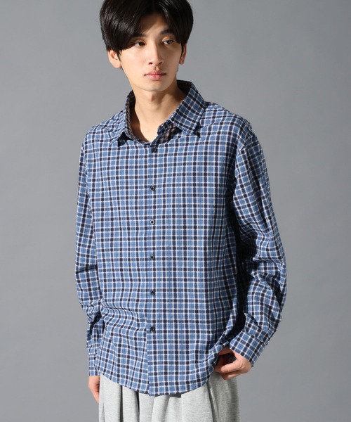 LAND MUSEUM(ランドミュージアム)の「LAND MUSEUM/チェックチョーカー長袖シャツ(シャツ/ブラウス・メンズ・ブラック/ネイビー・LARGE/MEDIUM)」の16枚目の写真