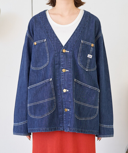 限定展開 Lee × FREAK'S STORE/リー 別注 ノーカラー ジャケット