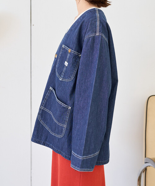 限定展開 Lee × FREAK'S STORE/リー 別注 ノーカラー ジャケット