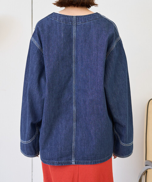 限定展開 Lee × FREAK'S STORE/リー 別注 ノーカラー ジャケット