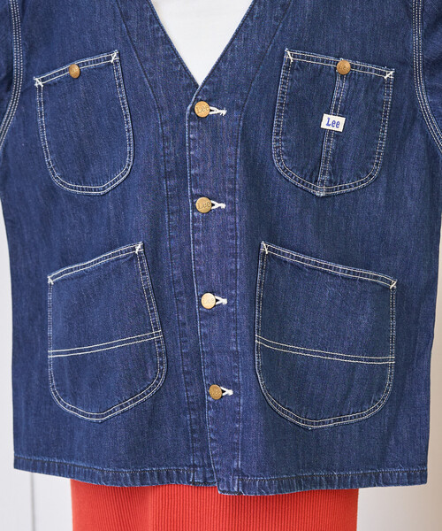 限定展開 Lee × FREAK'S STORE/リー 別注 ノーカラー ジャケット