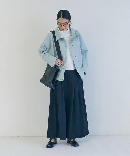 LOISIR(ロワズィール)の「ワークディテールショートシャツ(シャツ/ブラウス・レディース・オフホワイト/インディゴブルー・FREE)」の3枚目の写真