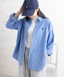 【U.S. POLO ASSN.】clear別注 オーバーサイズオックスシャツ
