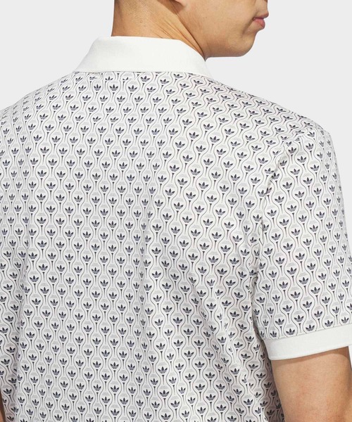 adidas(アディダス)の「オリジナルス オールオーバー トレフォイル ポロ【adidas Golf/アディダスゴルフ】(ポロシャツ・メンズ・ブルー/ホワイト系その他/ホワイト/グリーン・X-LARGE/LARGE/MEDIUM/SMALL/3XL/XX-LARGE)」の11枚目の写真
