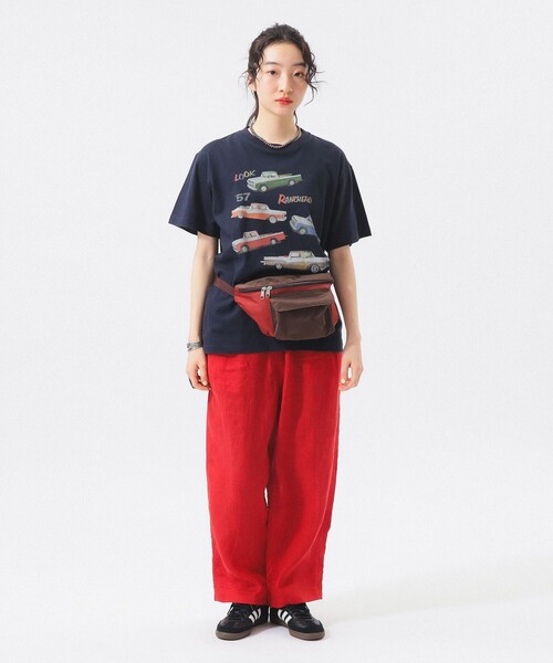 BEAMS BOY(ビームスボーイ)の「リネン ソリッド イージー(その他パンツ・レディース・ブラック/レッド/ターコイズブルー・ONE SIZE)」の4枚目の写真