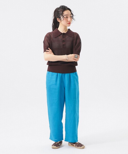 BEAMS BOY(ビームスボーイ)の「リネン ソリッド イージー(その他パンツ・レディース・ブラック/レッド/ターコイズブルー・ONE SIZE)」の10枚目の写真