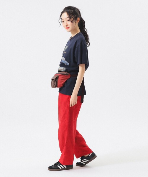 BEAMS BOY（ビームスボーイ）の「リネン ソリッド イージー ＜イージーケア＞（その他パンツ・レディース・ブラック/レッド/ターコイズブルー・ONE SIZE）」の22枚目の写真
