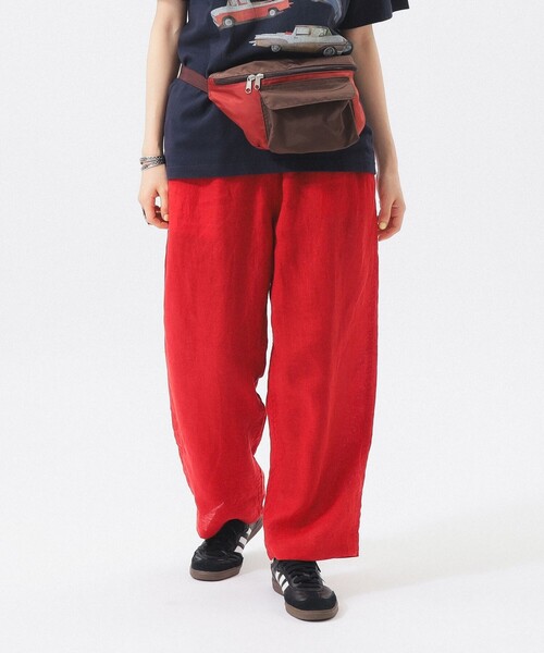 BEAMS BOY（ビームスボーイ）の「リネン ソリッド イージー ＜イージーケア＞（その他パンツ・レディース・ブラック/レッド/ターコイズブルー・ONE SIZE）」の20枚目の写真