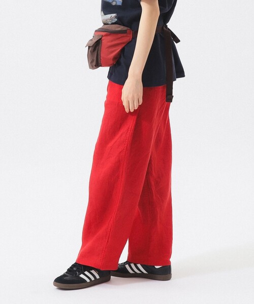 BEAMS BOY（ビームスボーイ）の「リネン ソリッド イージー ＜イージーケア＞（その他パンツ・レディース・ブラック/レッド/ターコイズブルー・ONE SIZE）」の19枚目の写真