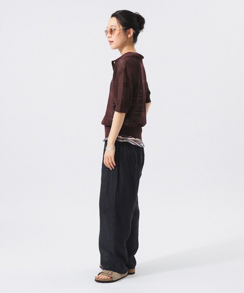 BEAMS BOY（ビームスボーイ）の「リネン ソリッド イージー ＜イージーケア＞（その他パンツ・レディース・ブラック/レッド/ターコイズブルー・ONE SIZE）」の16枚目の写真