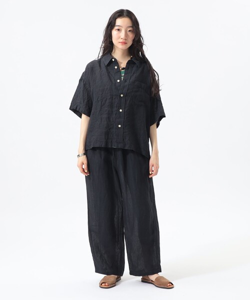 BEAMS BOY（ビームスボーイ）の「リネン ソリッド イージー ＜イージーケア＞（その他パンツ・レディース・ブラック/レッド/ターコイズブルー・ONE SIZE）」の12枚目の写真