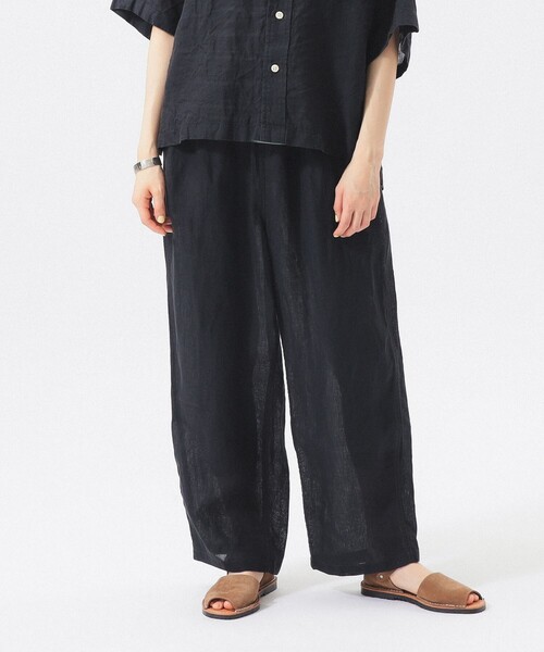 BEAMS BOY（ビームスボーイ）の「リネン ソリッド イージー ＜イージーケア＞（その他パンツ・レディース・ブラック/レッド/ターコイズブルー・ONE SIZE）」の8枚目の写真