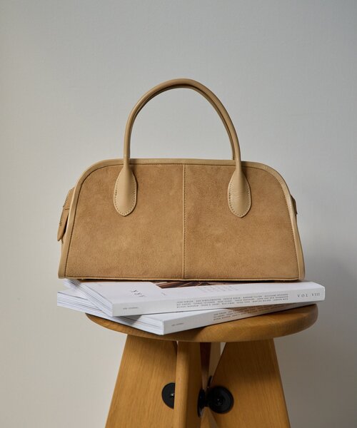 Whim Gazette（ウィムガゼット）の「ワイドボストンBAG（ボストンバッグ・レディース・ブラック/ベージュ・FREE）」の11枚目の写真