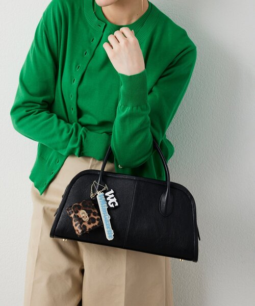 Whim Gazette(ウィムガゼット)の「ワイドボストンBAG(ボストンバッグ・レディース・ブラック/ベージュ・FREE)」の21枚目の写真