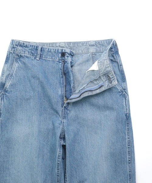 D.M.G.（ドミンゴ）の「[D.M.G / ディーエムジー] 10ozジェルドデニム ワークストレートパンツ（デニムパンツ・レディース・ライトインディゴブルー・M/L/SS/S）」の20枚目の写真