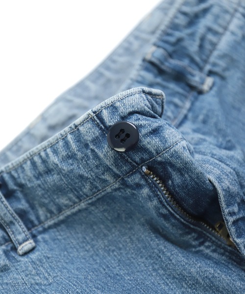 D.M.G.（ドミンゴ）の「[D.M.G / ディーエムジー] 10ozジェルドデニム ワークストレートパンツ（デニムパンツ・レディース・ライトインディゴブルー・M/L/SS/S）」の21枚目の写真