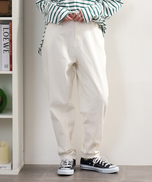 FUNALIVE(ファンアライブ)の「サルエルデニムパンツ(その他パンツ・レディース・ネイビー/ホワイト/ワンウォッシュ/ブルー・LL/3L/S/M/L)」の5枚目の写真