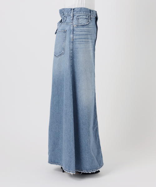 Spick & Span（スピックアンドスパン）の「upper hights/アッパーハイツ 別注THE FLORENCE*（デニムスカート・レディース・ベージュ/エメラルドブルー・SMALL/MEDIUM）」の20枚目の写真