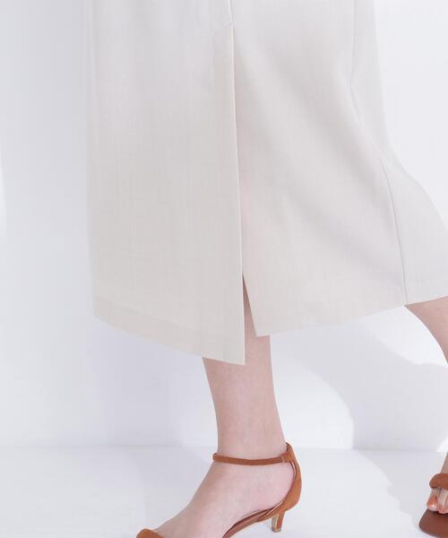 NATURAL BEAUTY BASIC(ナチュラルビューティーベーシック)の「◇ベルテッドナロースカート(スカート・レディース・ブラウン/ベージュ・MEDIUM/P/S)」の13枚目の写真