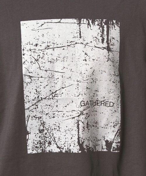 green label relaxing(グリーンレーベルリラクシング)の「【WEB限定】<at ease>メタリックプリント ロングスリーブ カットソー(Tシャツ/カットソー・レディース・ホワイト/ダークグレー・FREE)」の18枚目の写真