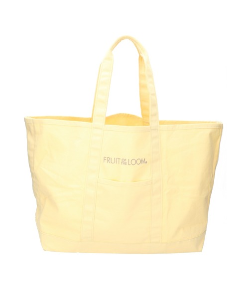 FRUIT OF THE LOOM(フルーツオブザルーム)の「【FRUIT OF THE LOOM/フルーツオブザルーム】【FRUIT OF THE LOOM/フルーツオブザルーム】CANVAS BIG TOTE BAG / キャンバスビッグトートバッグ(トートバッグ・レディース・イエロー/ホワイト/ピンク/グリーン/グレー/ブラック/ネイビー・FREE)」の6枚目の写真