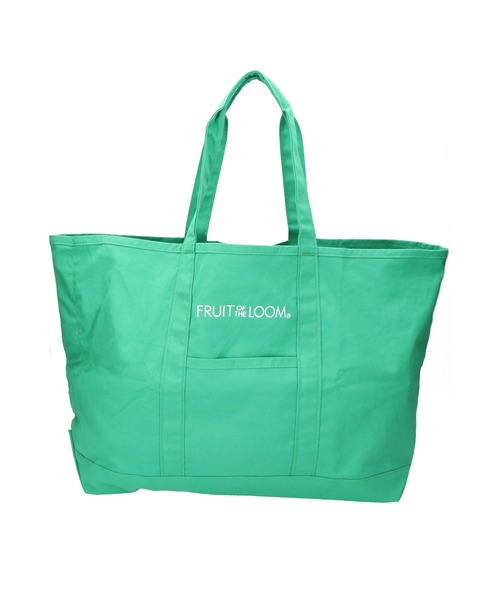 FRUIT OF THE LOOM(フルーツオブザルーム)の「【FRUIT OF THE LOOM/フルーツオブザルーム】【FRUIT OF THE LOOM/フルーツオブザルーム】CANVAS BIG TOTE BAG / キャンバスビッグトートバッグ(トートバッグ・レディース・イエロー/ホワイト/ピンク/グリーン/グレー/ブラック/ネイビー・FREE)」の4枚目の写真