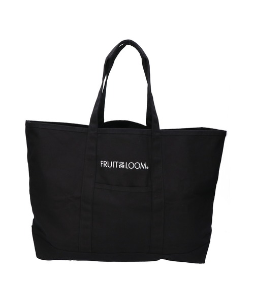 FRUIT OF THE LOOM(フルーツオブザルーム)の「【FRUIT OF THE LOOM/フルーツオブザルーム】【FRUIT OF THE LOOM/フルーツオブザルーム】CANVAS BIG TOTE BAG / キャンバスビッグトートバッグ(トートバッグ・レディース・イエロー/ホワイト/ピンク/グリーン/グレー/ブラック/ネイビー・FREE)」の1枚目の写真