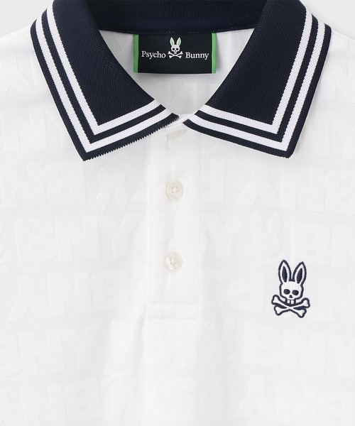 Psycho Bunny（サイコバニー）の「[GOLF]オリジナルジャガード BUNNYポロシャツ（ポロシャツ・メンズ・ブラック/ホワイト/ネイビー・X-LARGE/LARGE/MEDIUM）」の9枚目の写真