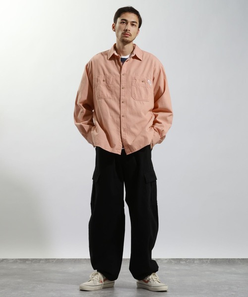 BAYFLOW(ベイフロー)の「Brightdaysシャツ(シャツ/ブラウス・メンズ・オフホワイト/チャコール/イエロー/オレンジ・MEDIUM/LARGE)」の9枚目の写真