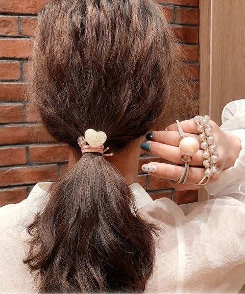 セール】ヘアゴム 3点セット キラキラ 髪留め ブレスレット おしゃれ