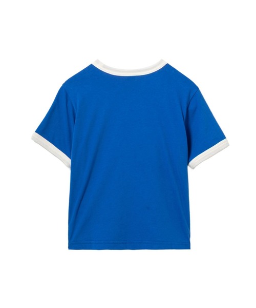 APEE BY A BATHING APE(エイピーバイアベイシングエイプ)の「COLLEGE PRINT RINGER CROP TEE(Tシャツ/カットソー・レディース・ブルー/ブラック/ホワイト・SMALL/X-SMALL)」の6枚目の写真