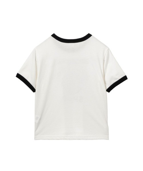 APEE BY A BATHING APE(エイピーバイアベイシングエイプ)の「COLLEGE PRINT RINGER CROP TEE(Tシャツ/カットソー・レディース・ブルー/ブラック/ホワイト・SMALL/X-SMALL)」の4枚目の写真