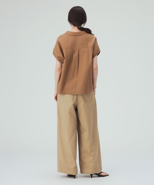 BEAMS HEART(ビームスハート)の「袖デザイン スキッパー シャツ(シャツ/ブラウス・レディース・オフホワイト/ネイビー/ブラウン系その他3・FREE)」の8枚目の写真