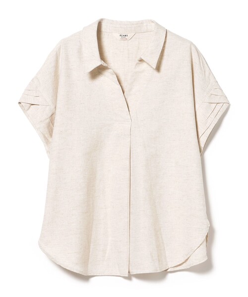 BEAMS HEART(ビームスハート)の「袖デザイン スキッパー シャツ(シャツ/ブラウス・レディース・オフホワイト/ネイビー/ブラウン系その他3・FREE)」の13枚目の写真