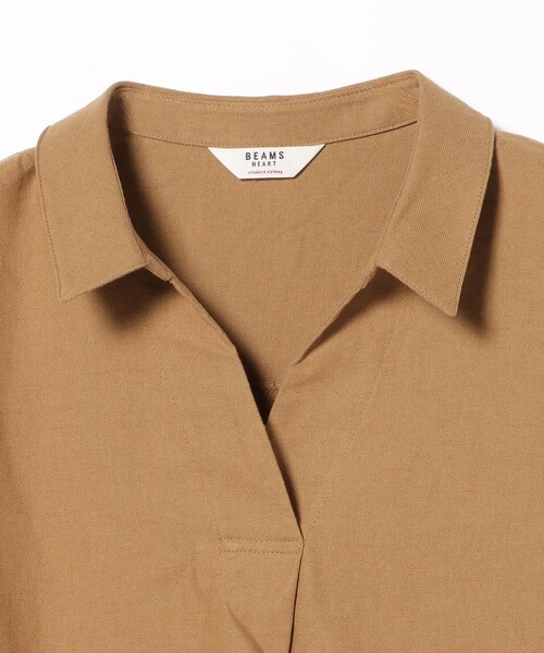 BEAMS HEART(ビームスハート)の「袖デザイン スキッパー シャツ(シャツ/ブラウス・レディース・オフホワイト/ネイビー/ブラウン系その他3・FREE)」の17枚目の写真