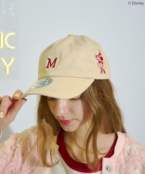 Disney（ディズニー）の「【Mickey&Friends】イニシャル刺繍CAP（キャップ・レディース・グリーン/アイボリー/チャコールグレー/ブルー・FREE）」の8枚目の写真