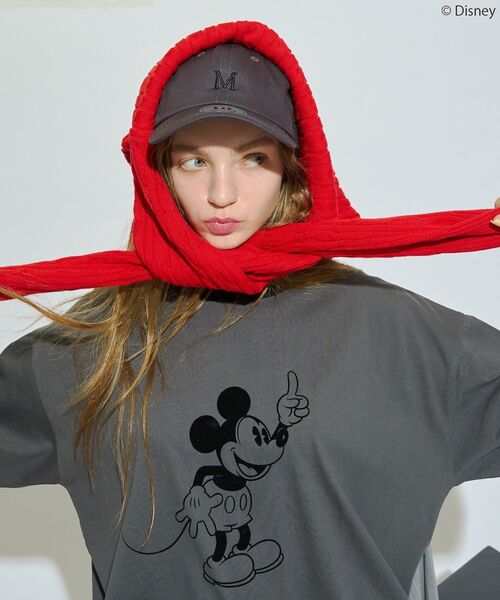 Disney（ディズニー）の「【Mickey&Friends】イニシャル刺繍CAP（キャップ・レディース・グリーン/アイボリー/チャコールグレー/ブルー・FREE）」の14枚目の写真