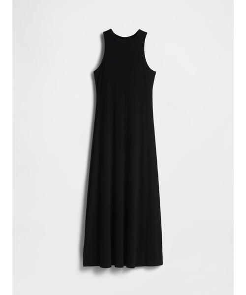 GAP（ギャップ）の「モダンリブ タンクトップ マキシワンピース（ワンピース・レディース・ブラック・XXS/L/M/S/XS）」の4枚目の写真
