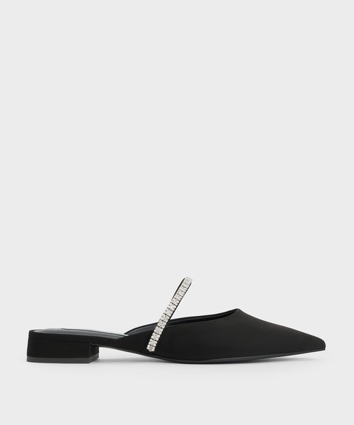 CHARLES & KEITH(チャールズ & キース)の「Ambrosiaアンブロシアジェムエンベリッシュドスリッポンフラット(サンダル・レディース・ブラック系その他2/オフホワイト・24.5cm/23.5cm/23cm/22.5cm/25.5cm/25cm)」の15枚目の写真